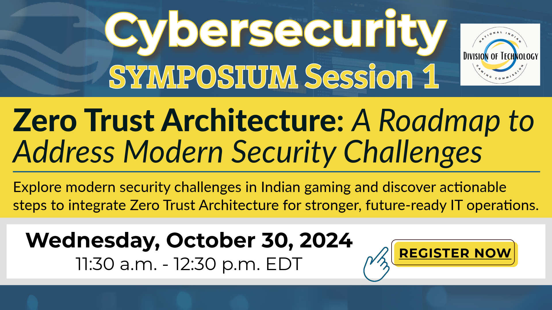 Virtual Cybersecurity Symposium | Session 1